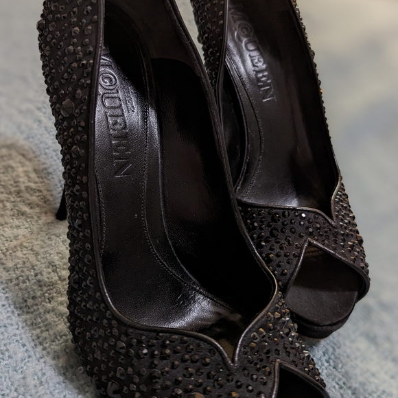 Alexander McQueen Peep Toe Stilettos - Picture 3 of 7